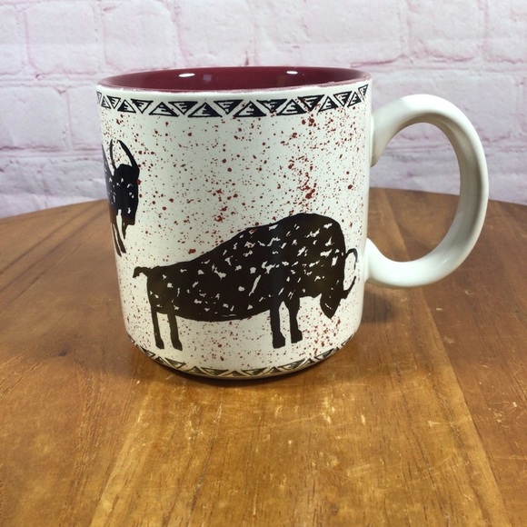 Ceramic Bull Splatter Paint Mug - Picture 1 of 7